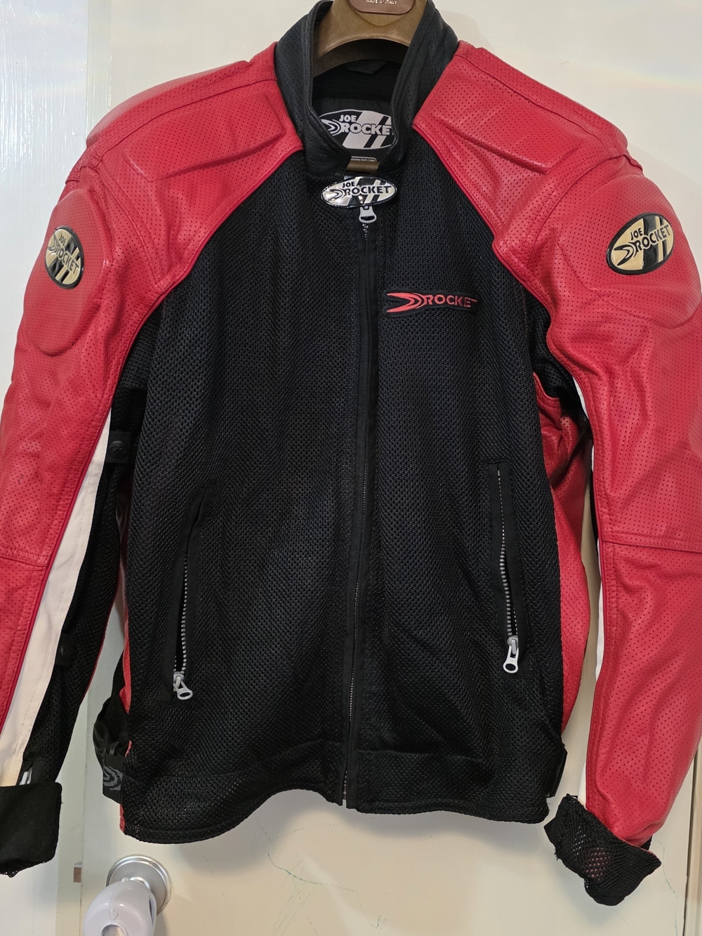 Joe Rocket Men’s Red & Black Motorcycle Jacket